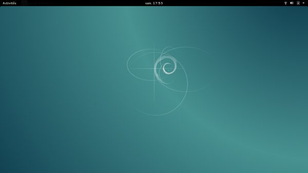 Gnome Shell sans aucune personnalisation 